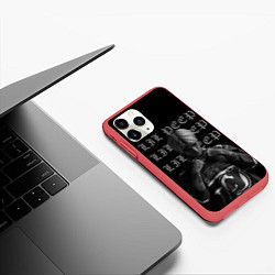Чехол iPhone 11 Pro матовый LiL PEEP, цвет: 3D-красный — фото 2