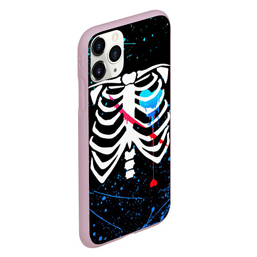 Чехол iPhone 11 Pro матовый UNDERTALE / 3D-Розовый – фото 2