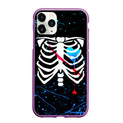 Чехол iPhone 11 Pro матовый UNDERTALE, цвет: 3D-фиолетовый