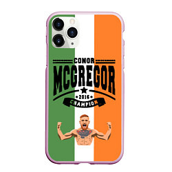 Чехол iPhone 11 Pro матовый Conor McGregor, цвет: 3D-розовый