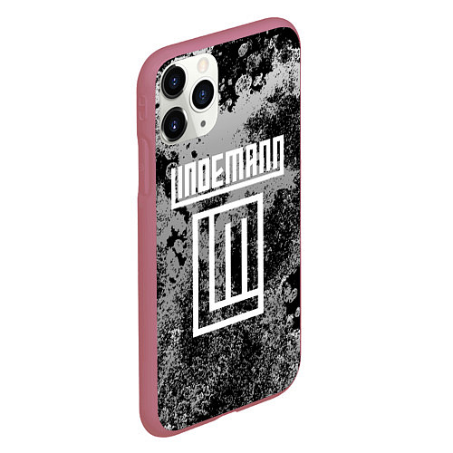 Чехол iPhone 11 Pro матовый LINDEMANN / 3D-Малиновый – фото 2