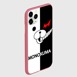 Чехол iPhone 11 Pro матовый MONOKUMA, цвет: 3D-малиновый — фото 2