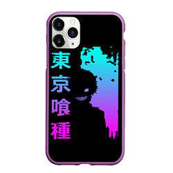 Чехол iPhone 11 Pro матовый Tokyo Ghoul, цвет: 3D-фиолетовый