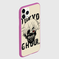 Чехол iPhone 11 Pro матовый Токийский гуль, цвет: 3D-фиолетовый — фото 2