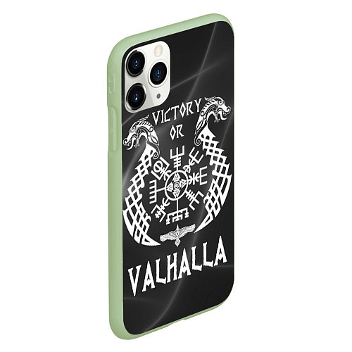 Чехол iPhone 11 Pro матовый Valhalla / 3D-Салатовый – фото 2