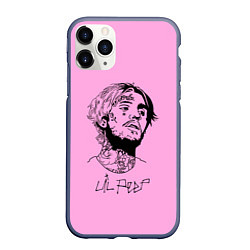 Чехол iPhone 11 Pro матовый LIL PEEP, цвет: 3D-серый