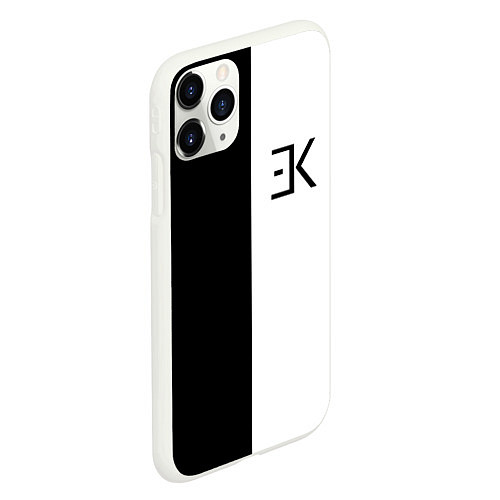 Чехол iPhone 11 Pro матовый ЕГОР КРИД / 3D-Белый – фото 2