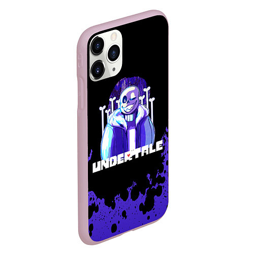 Чехол iPhone 11 Pro матовый UNDERTALE / 3D-Розовый – фото 2