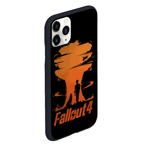 Чехол iPhone 11 Pro матовый Fallout 4 / 3D-Черный – фото 2