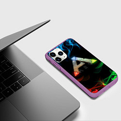 Чехол iPhone 11 Pro матовый Ark Survival Evolved, цвет: 3D-фиолетовый — фото 2