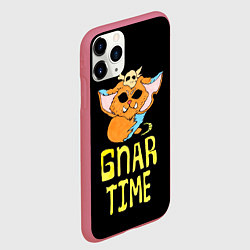 Чехол iPhone 11 Pro матовый Гнар, цвет: 3D-малиновый — фото 2