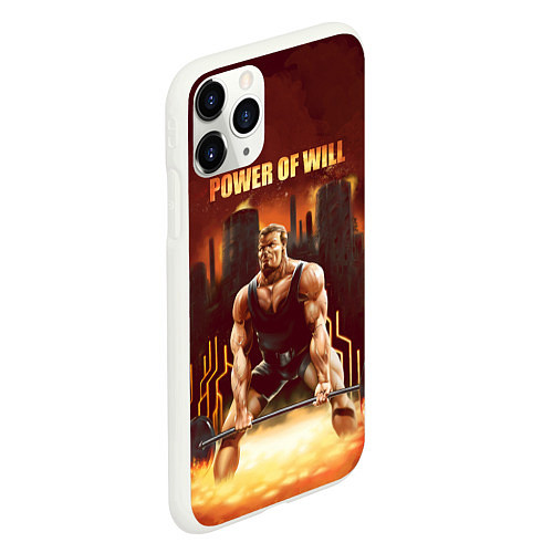 Чехол iPhone 11 Pro матовый Power of will / 3D-Белый – фото 2