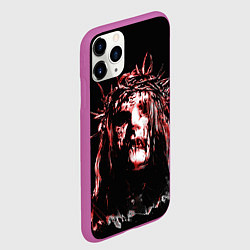 Чехол iPhone 11 Pro матовый Слипнот джои, цвет: 3D-фиолетовый — фото 2