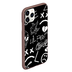 Чехол iPhone 11 Pro матовый Lil Peep, цвет: 3D-коричневый — фото 2