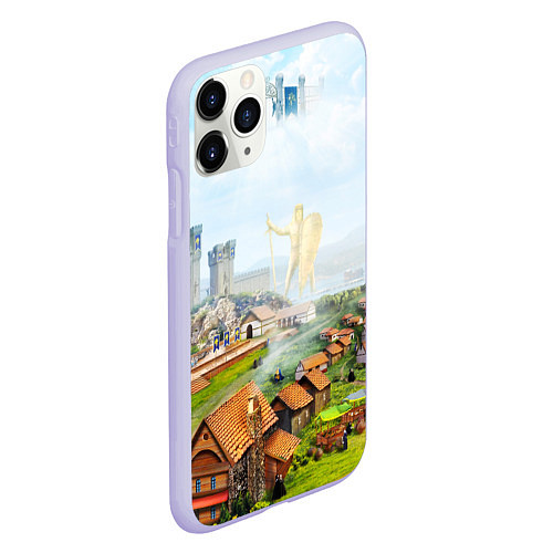 Чехол iPhone 11 Pro матовый ГЕРОИ МЕЧА И МАГИИ / 3D-Светло-сиреневый – фото 2