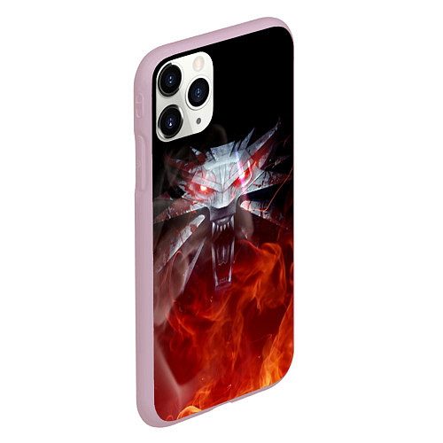 Чехол iPhone 11 Pro матовый ВЕДЬМАК / 3D-Розовый – фото 2