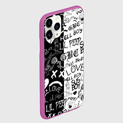 Чехол iPhone 11 Pro матовый LIL PEEP LOGOBOMBING, цвет: 3D-фиолетовый — фото 2