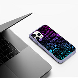 Чехол iPhone 11 Pro матовый LIL PEEP LOGOBOMBING, цвет: 3D-светло-сиреневый — фото 2