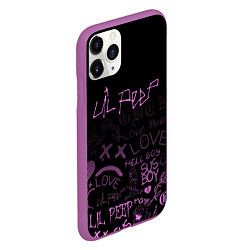 Чехол iPhone 11 Pro матовый LIL PEEP, цвет: 3D-фиолетовый — фото 2