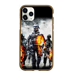 Чехол iPhone 11 Pro матовый Battlefield, цвет: 3D-коричневый