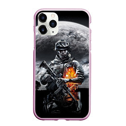 Чехол iPhone 11 Pro матовый Battlefield, цвет: 3D-розовый