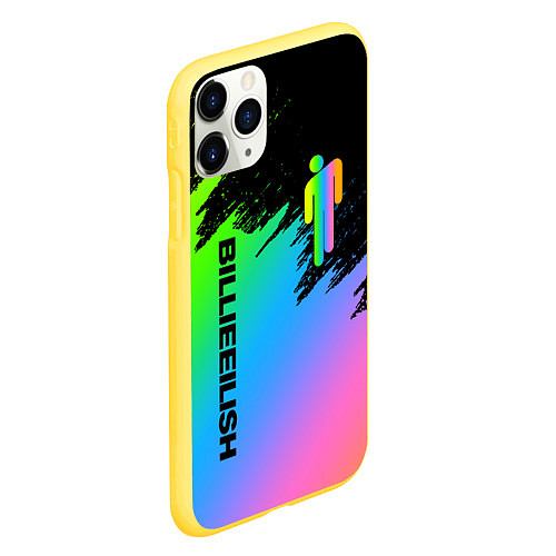 Чехол iPhone 11 Pro матовый BILLIE EILISH / 3D-Желтый – фото 2