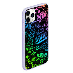 Чехол iPhone 11 Pro матовый BILLIE EILISH, цвет: 3D-светло-сиреневый — фото 2