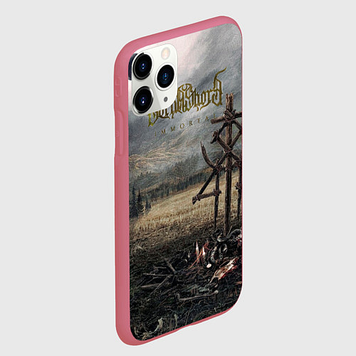Чехол iPhone 11 Pro матовый Lorna Shore - Immortal / 3D-Малиновый – фото 2