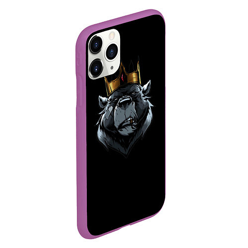 Чехол iPhone 11 Pro матовый King / 3D-Фиолетовый – фото 2