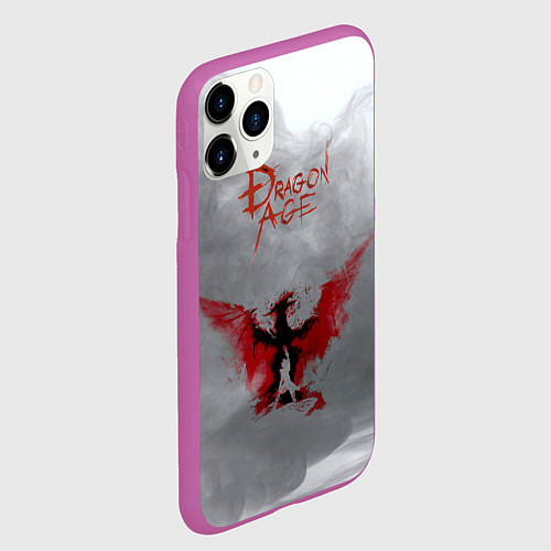 Чехол iPhone 11 Pro матовый Dragon Age / 3D-Фиолетовый – фото 2