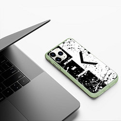 Чехол iPhone 11 Pro матовый ЕГОР КРИД, цвет: 3D-салатовый — фото 2