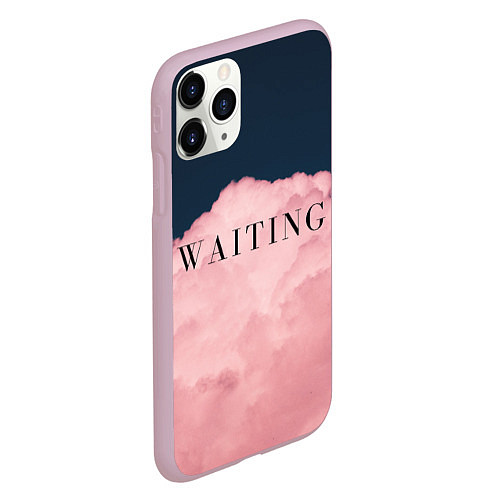 Чехол iPhone 11 Pro матовый WAITING / 3D-Розовый – фото 2