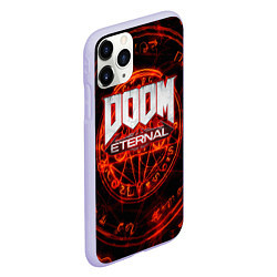 Чехол iPhone 11 Pro матовый DOOM, цвет: 3D-светло-сиреневый — фото 2