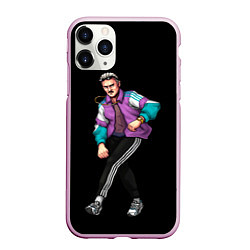 Чехол iPhone 11 Pro матовый Ильич, цвет: 3D-розовый