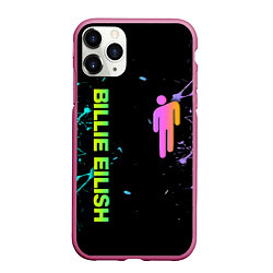 Чехол iPhone 11 Pro матовый BILLIE EILISH, цвет: 3D-малиновый