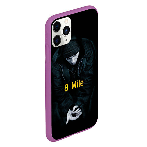 Чехол iPhone 11 Pro матовый EMINEM / 3D-Фиолетовый – фото 2