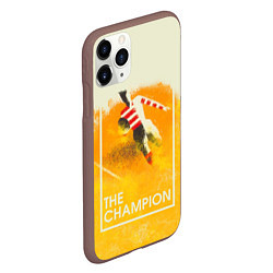 Чехол iPhone 11 Pro матовый Регби The Champion, цвет: 3D-коричневый — фото 2