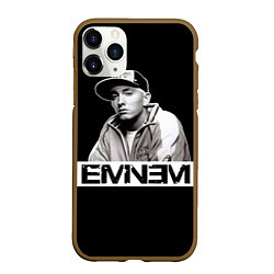 Чехол iPhone 11 Pro матовый Eminem, цвет: 3D-коричневый
