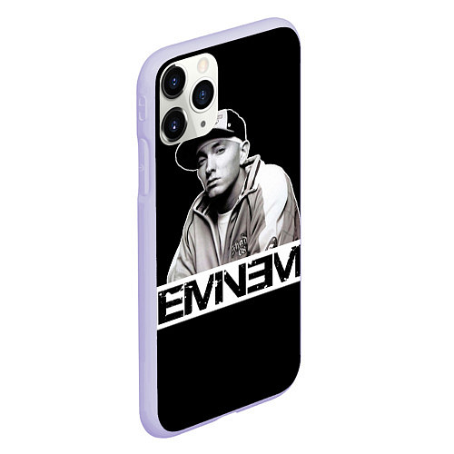 Чехол iPhone 11 Pro матовый Eminem / 3D-Светло-сиреневый – фото 2