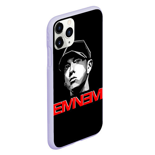 Чехол iPhone 11 Pro матовый Eminem / 3D-Светло-сиреневый – фото 2