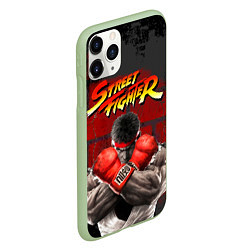 Чехол iPhone 11 Pro матовый Street Fighter, цвет: 3D-салатовый — фото 2