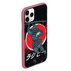 Чехол iPhone 11 Pro матовый Регби Япония, 2019, цвет: 3D-малиновый — фото 2