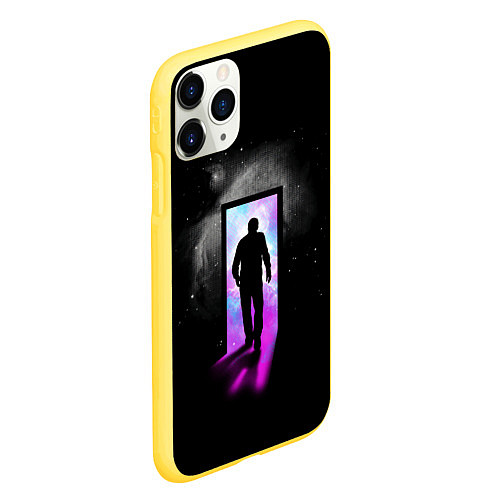 Чехол iPhone 11 Pro матовый Портал / 3D-Желтый – фото 2