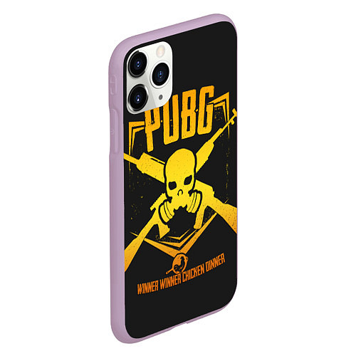 Чехол iPhone 11 Pro матовый PUBG / 3D-Сиреневый – фото 2