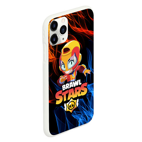 Чехол iPhone 11 Pro матовый BRAWL STARS MAX / 3D-Белый – фото 2