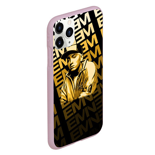 Чехол iPhone 11 Pro матовый Eminem / 3D-Розовый – фото 2