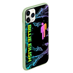Чехол iPhone 11 Pro матовый BILLIE EILISH, цвет: 3D-салатовый — фото 2