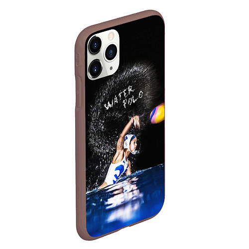 Чехол iPhone 11 Pro матовый Water polo / 3D-Коричневый – фото 2