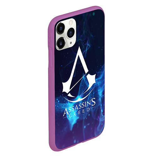 Чехол iPhone 11 Pro матовый Assassin’s Creed / 3D-Фиолетовый – фото 2