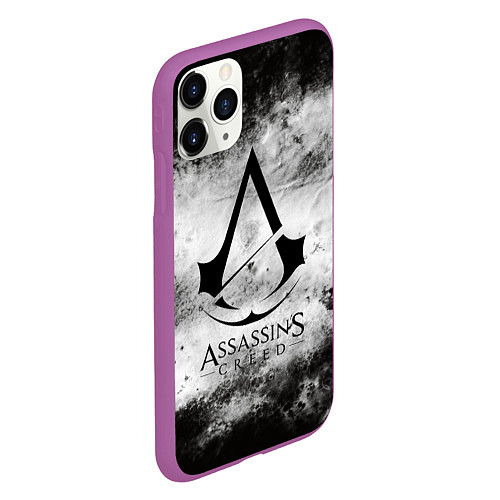 Чехол iPhone 11 Pro матовый Assassin’s Creed / 3D-Фиолетовый – фото 2